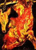 Peinture de Chaim Soutine, couleurs expressionnistes violentes