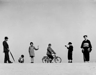 Shoji Ueda et sa famille composition photographique mise en scene