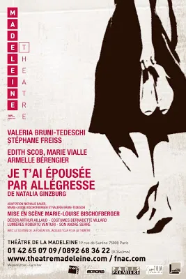 Je t'ai epousee par allegresse : critique de la piece de Natalia Ginzburg au Theatre de la Madeleine